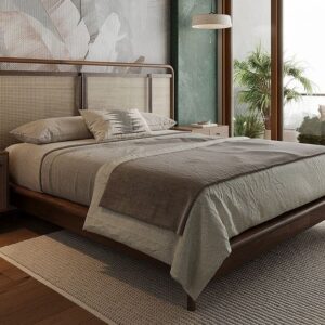 Beds & Mattreses(Stylish Teak Wood Bed)