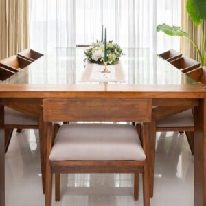 Dining Sets (Spacious Teak Dining Table)