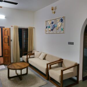 Sofa Set (Solid Teak Wood 5 Seater Sofa Set)