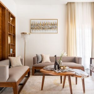 Sofa Set ( Classic Solid Color With Pillows)