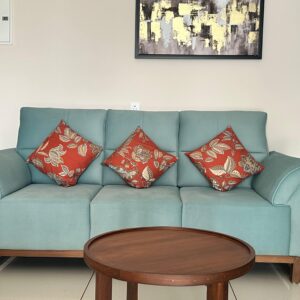 Sofa Set (Columbia Blue With 3 Pillows)